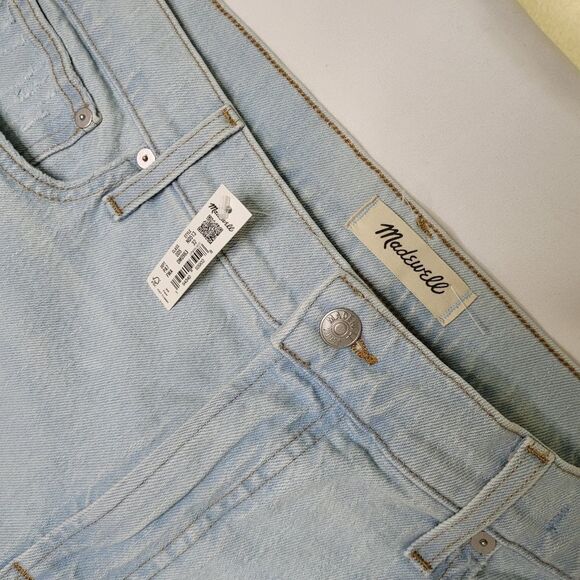 NEW 32 MADEWELL MID RISE PERFECT VINTAGE JEANS straight leg MAGIC POCKETS NWT - Picture 8 of 16